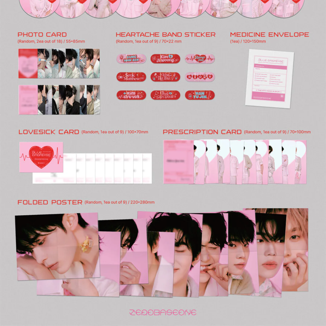 ZEROBASEONE - 5TH MINI ALBUM [BLUE PARADISE] DIGIPACK VER. (9 VERSIONS) - Image 12